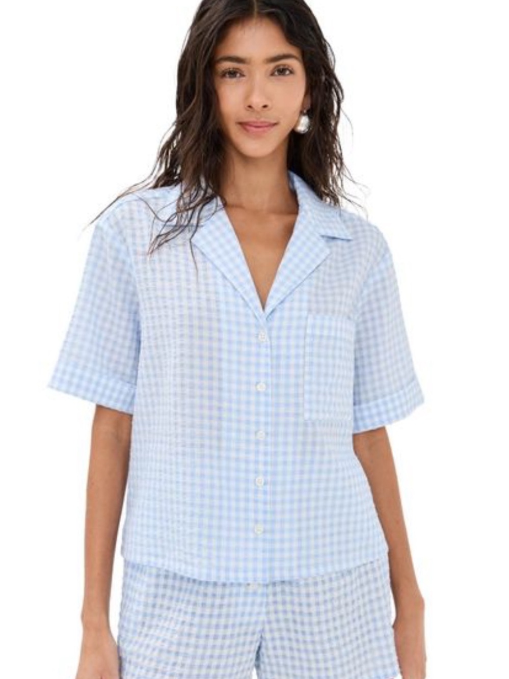 Like new STAUD Women's White Gabi Shirt M